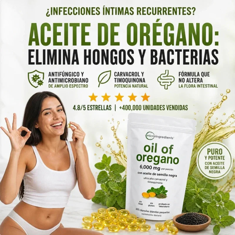 Aceite de Orégano 6000 - Potencia Natural para tu Salud 60 UNIDADES
